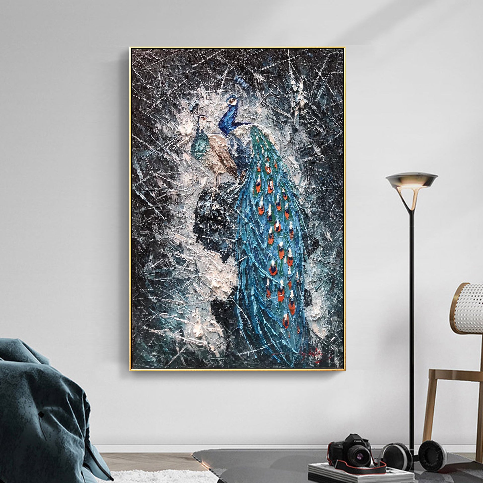 Peacock wall art_02