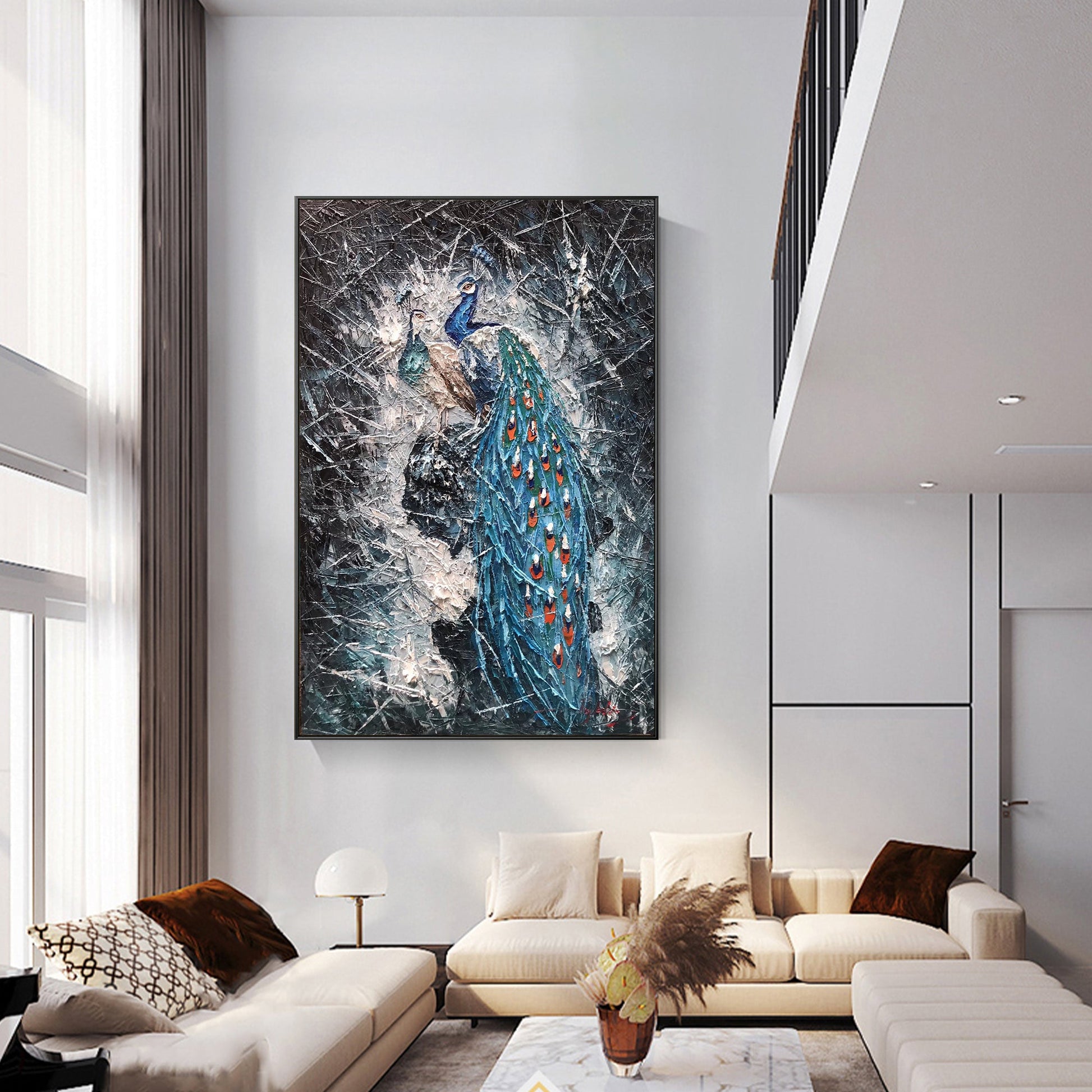 Peacock wall art_02