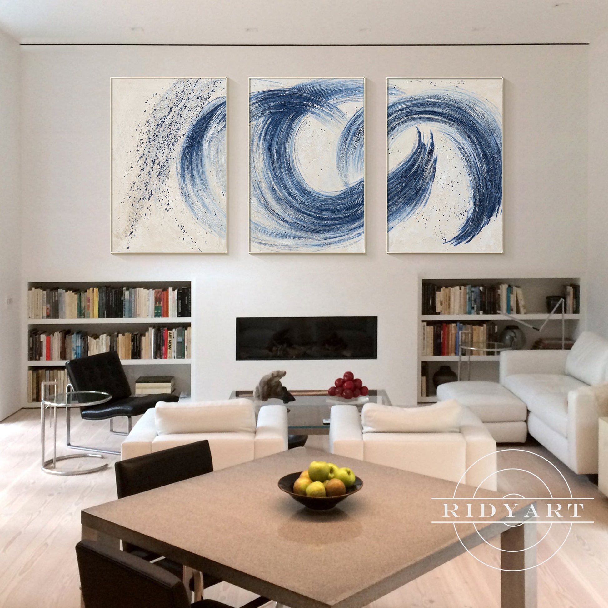 Set of 3 navy Art