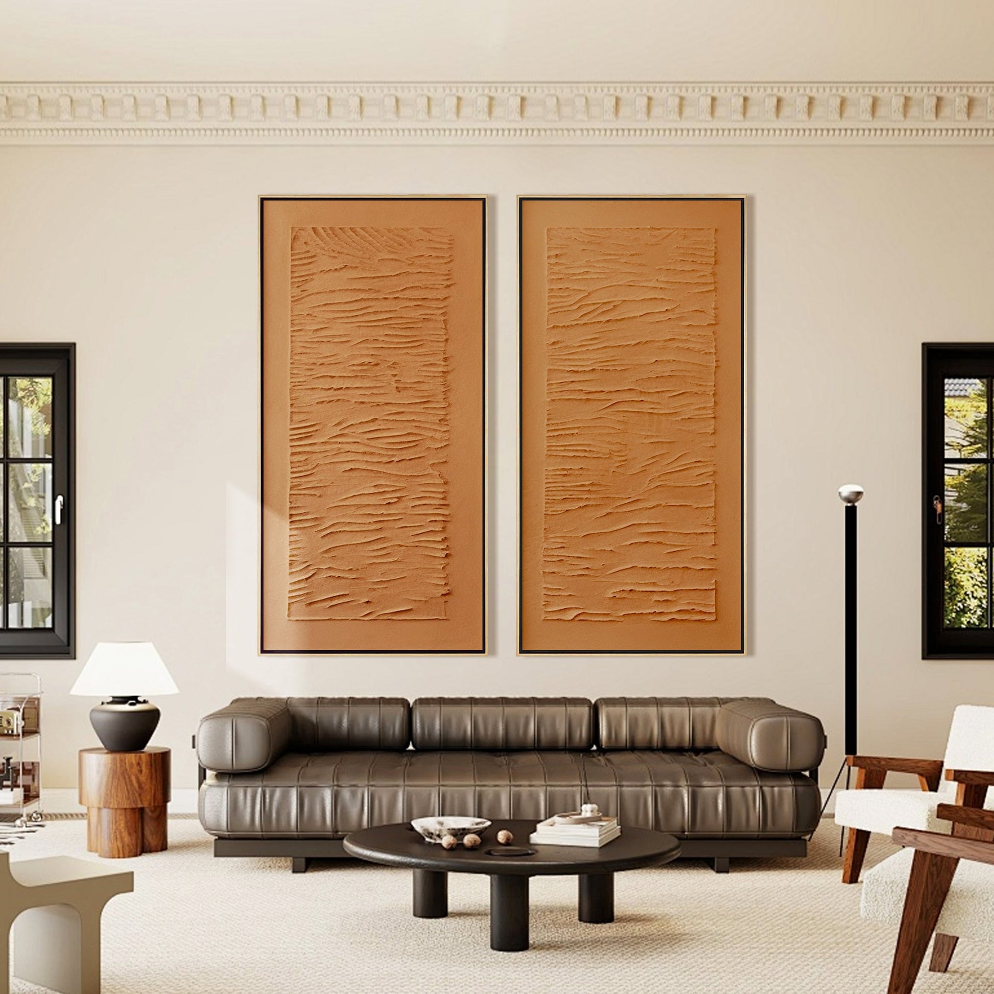Brown Texture Painting