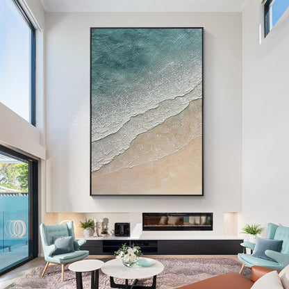Coastal Beach Oil Painting On Canvas