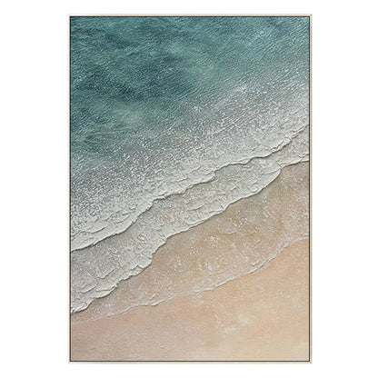 Coastal Beach Oil Painting On Canvas