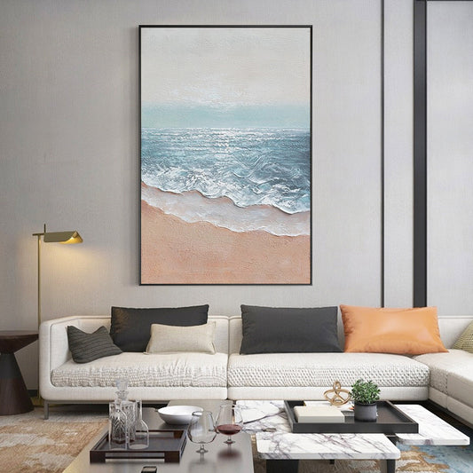 Beach Sea Oil Painting Framed