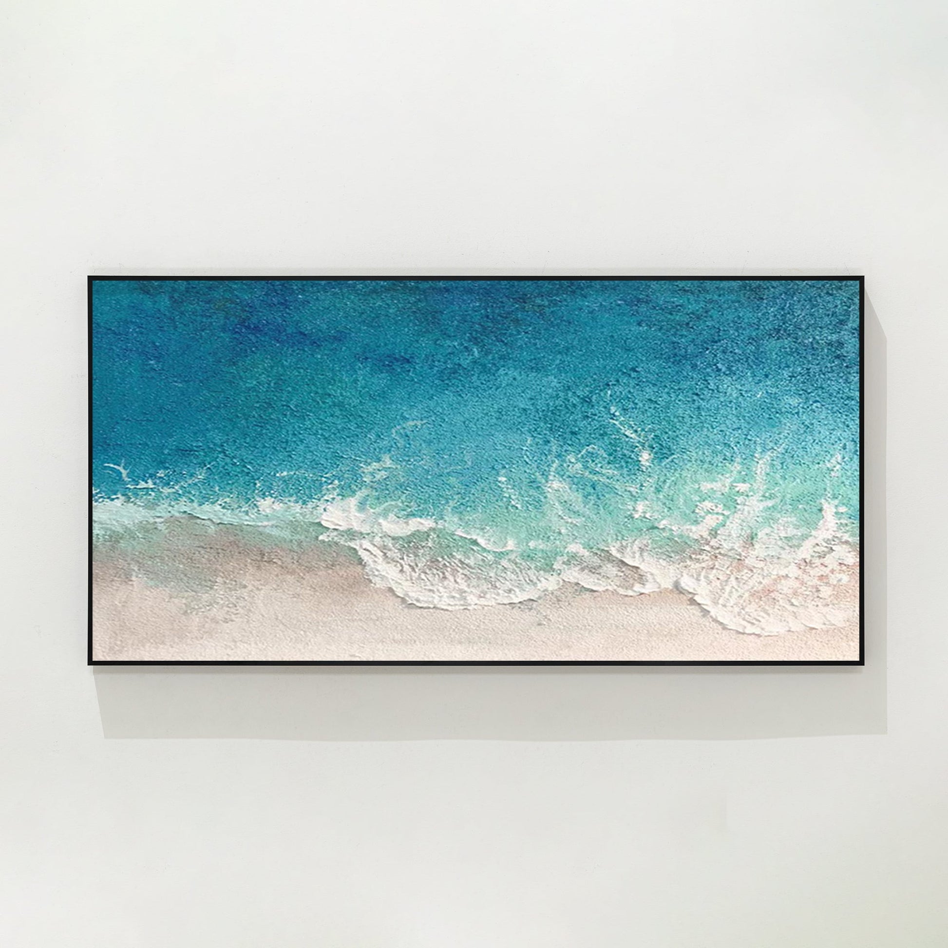 Teal Blue Ocean Painting