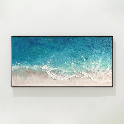 Teal Blue Ocean Painting