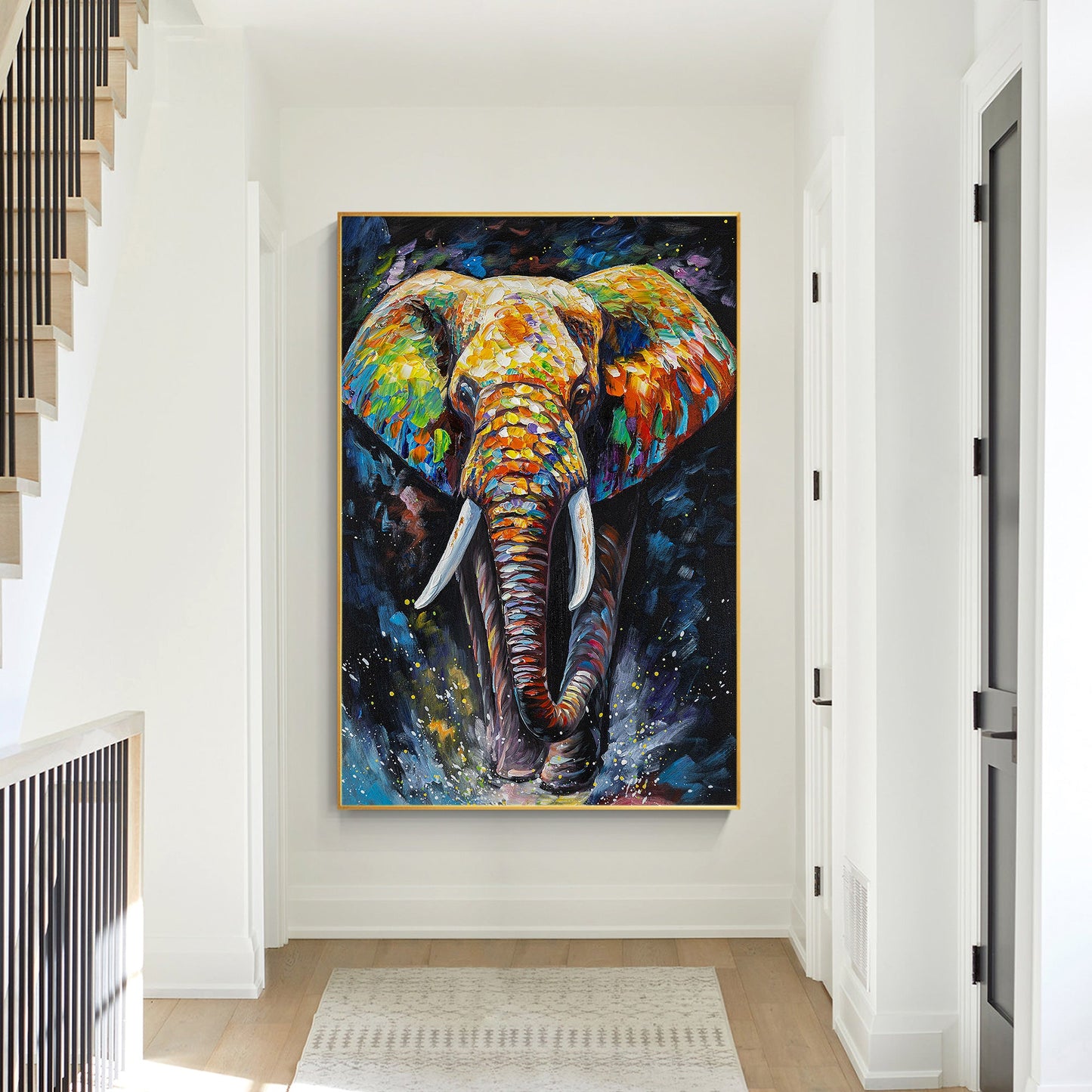 Colorful Elephant Painting