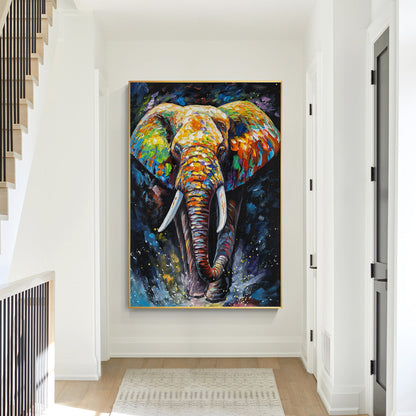Colorful Elephant Painting