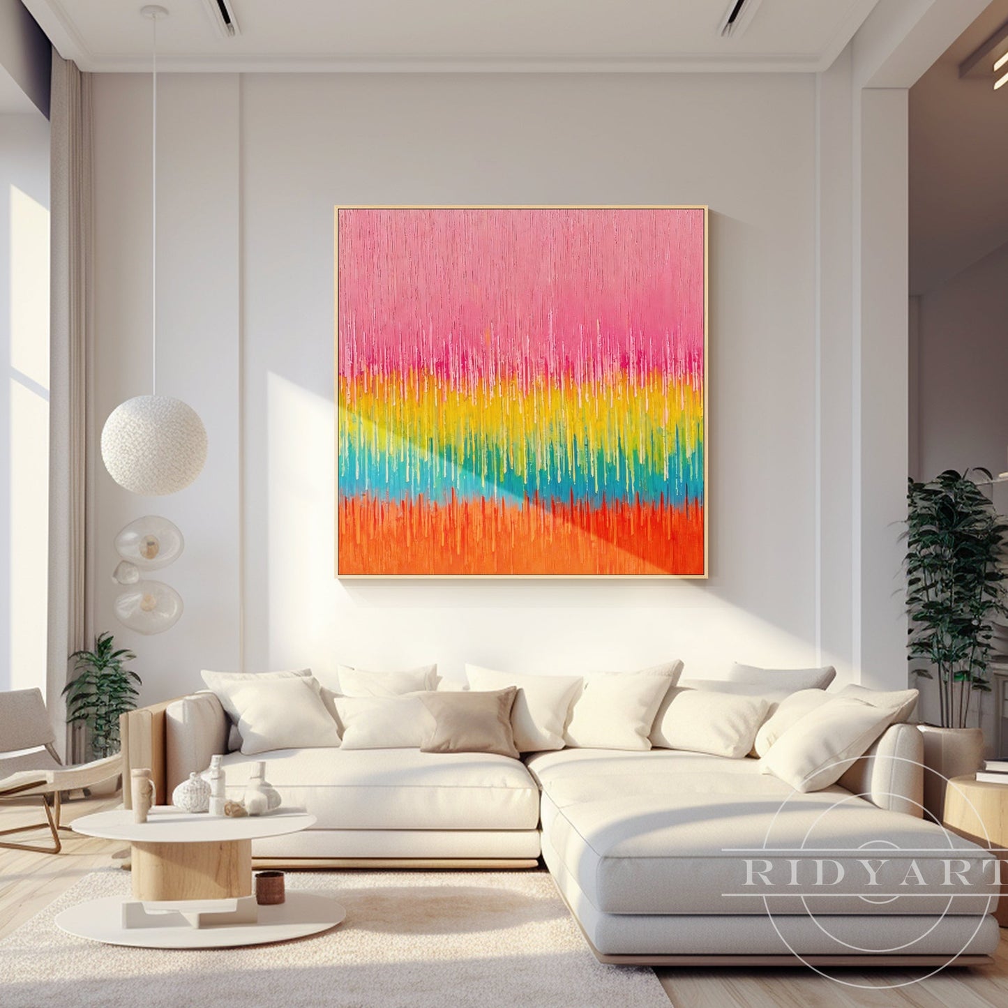 Pink Abstract wall art BA0953