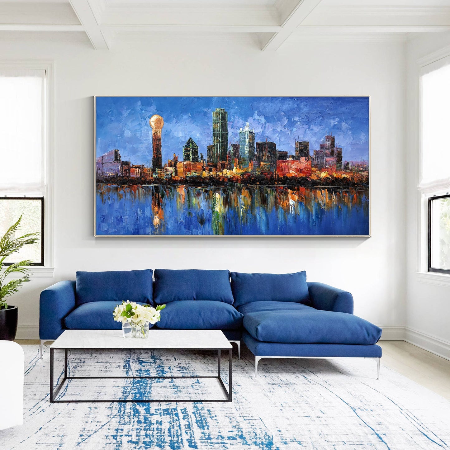 Dallas Cityscape Painting