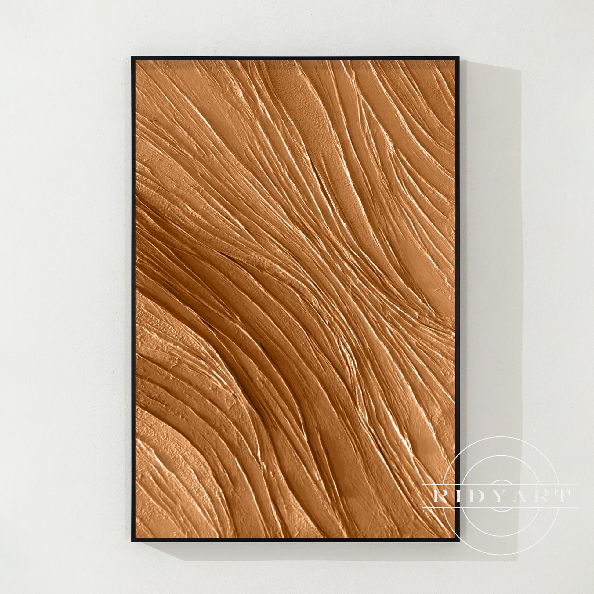 Earth Tone 3D Textured Minimalist Abstract Canvas Art