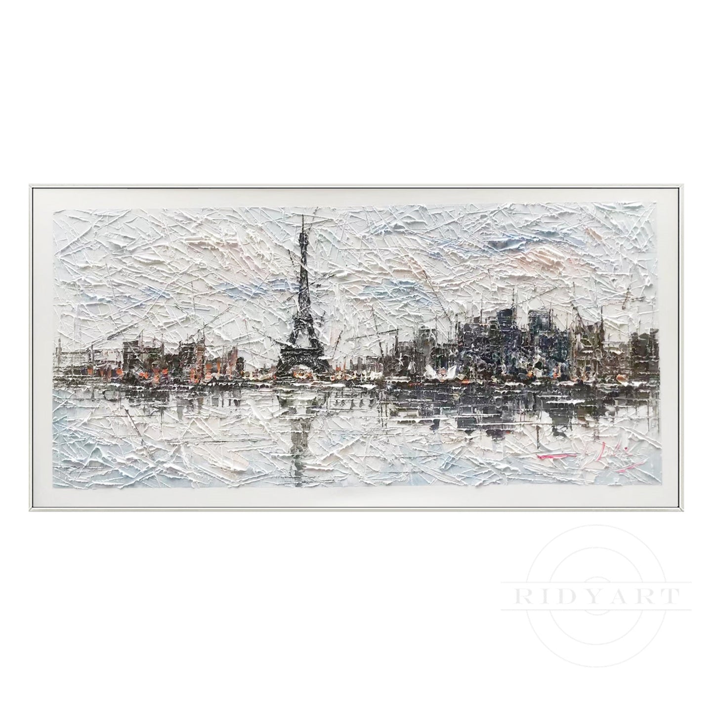 Eiffel Tower cityscape painting