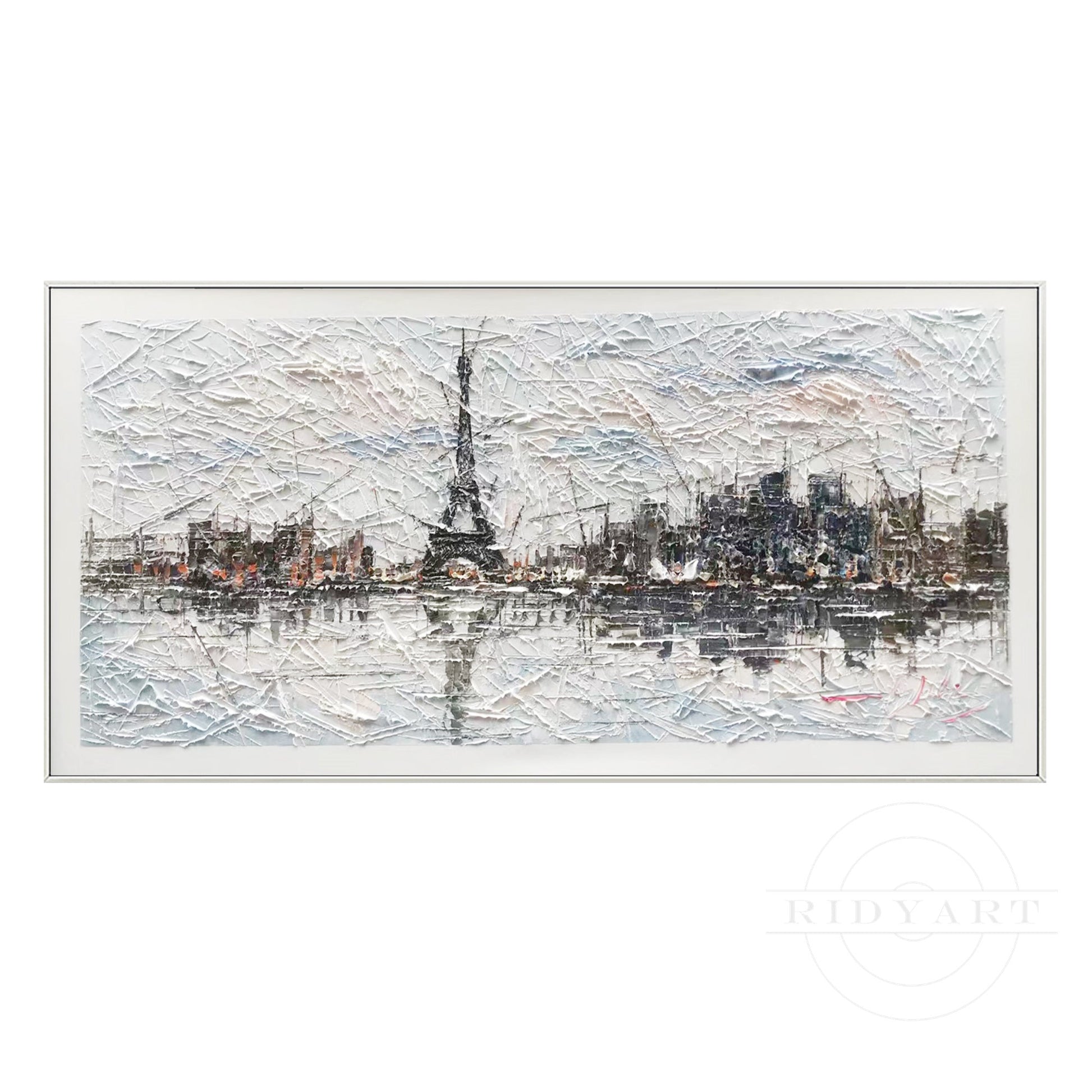 Eiffel Tower cityscape painting