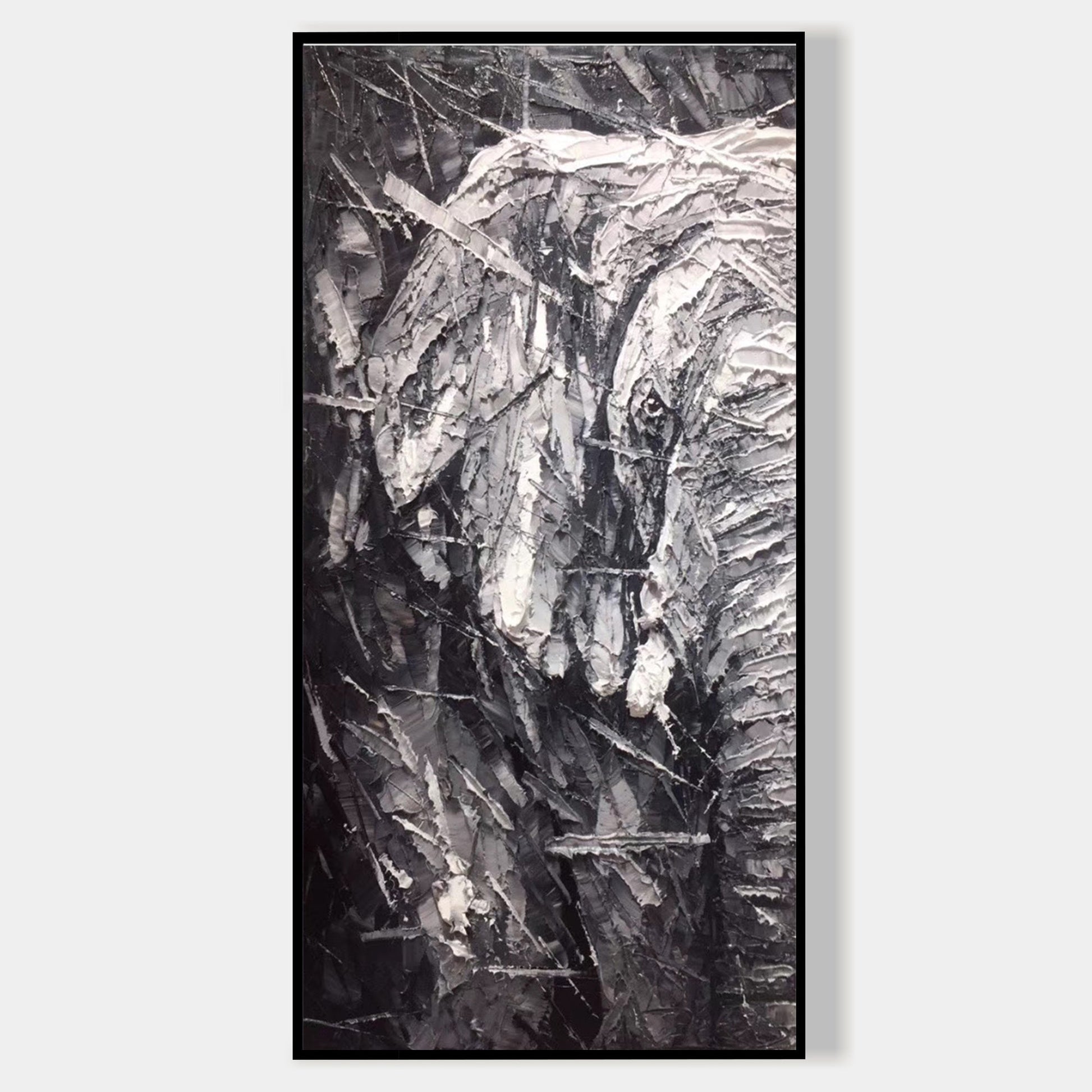 Elephant Modern abstract animal painting