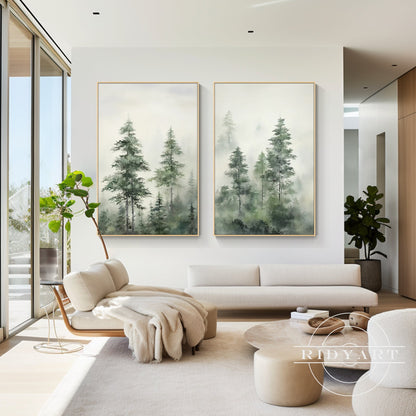 Foggy Tree wall art_041