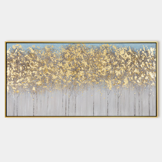 Forest Gold Texture Painting