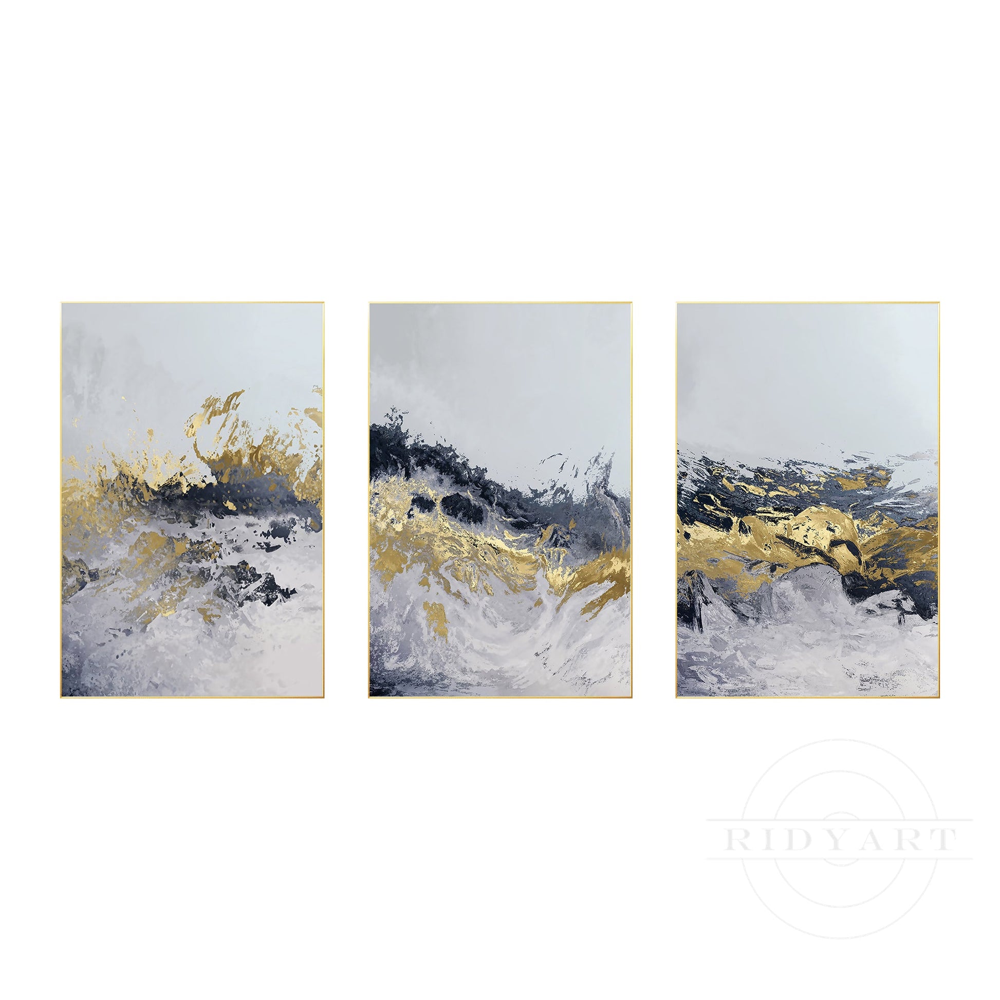 Gold and Blue  wall art