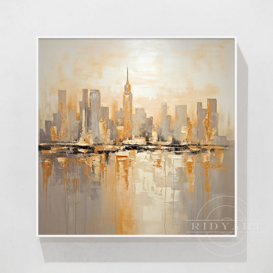 Golden New York skyine_050