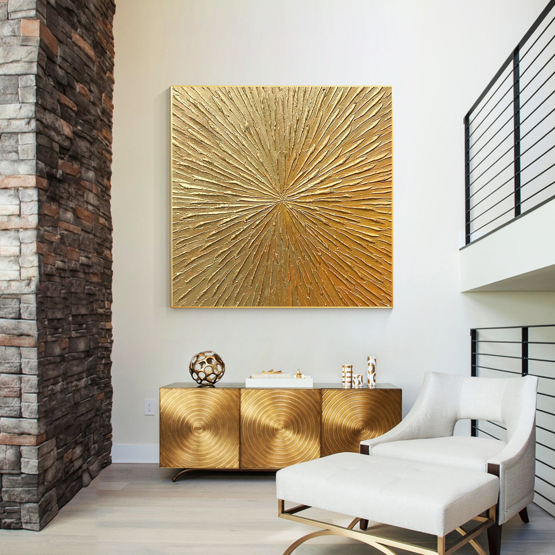 Golden Rays Painting
