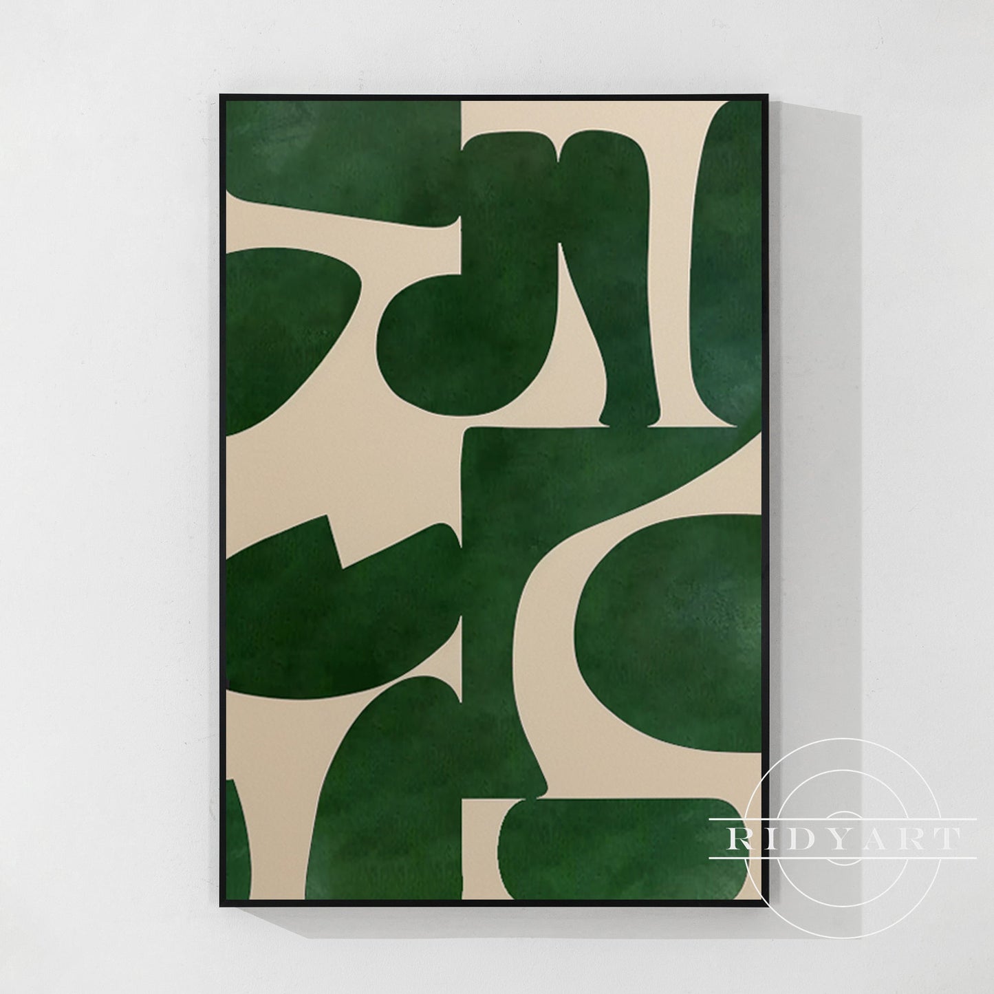 Green Abstract Geometric Art