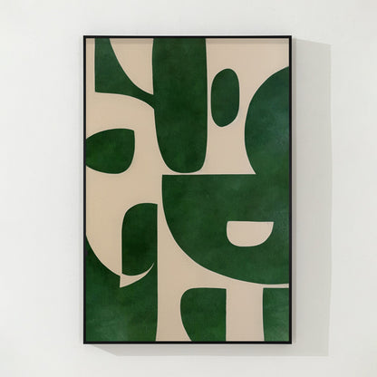 Green And Beige Painting
