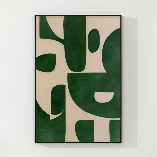 Green And Beige Painting