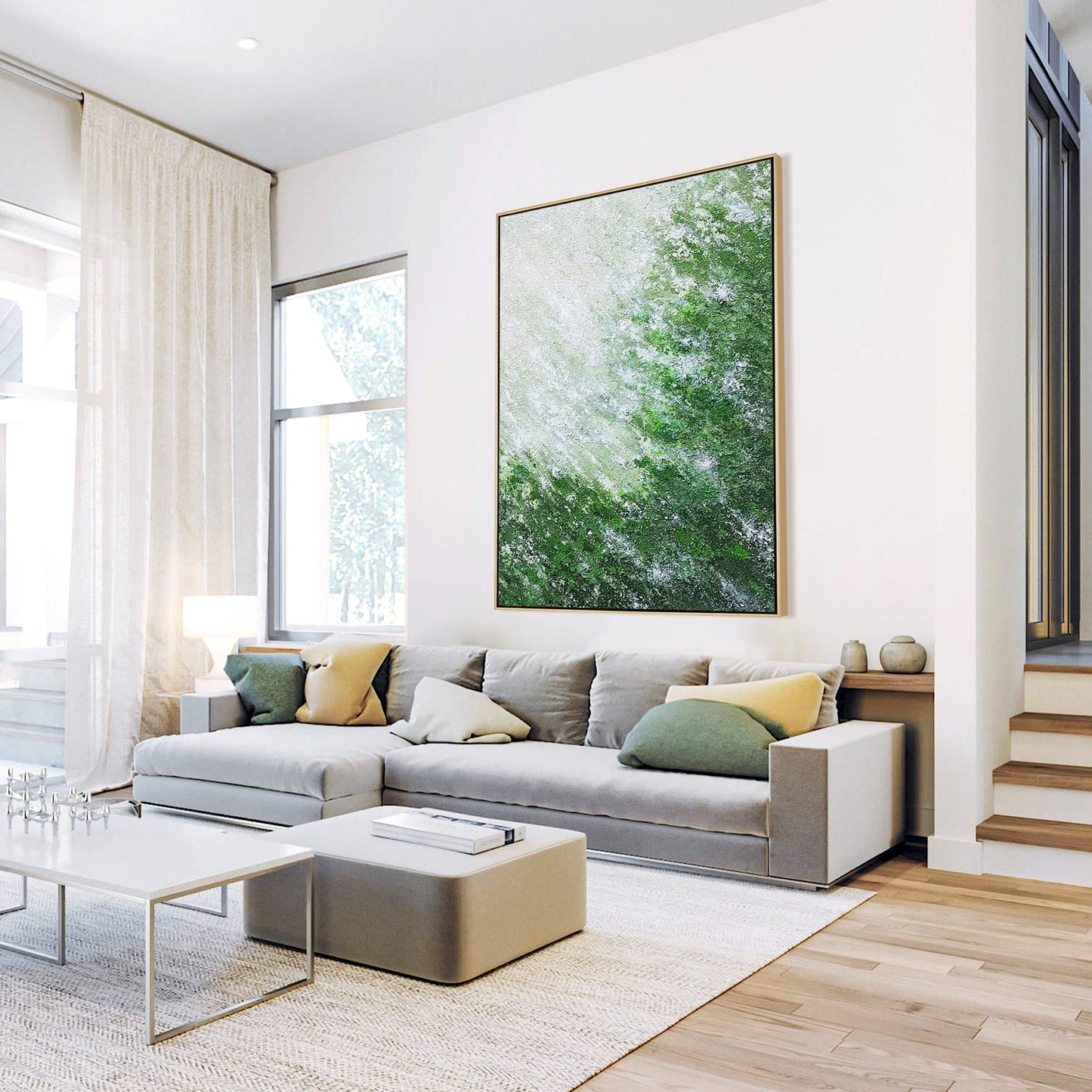Green Minimalist Wall Art