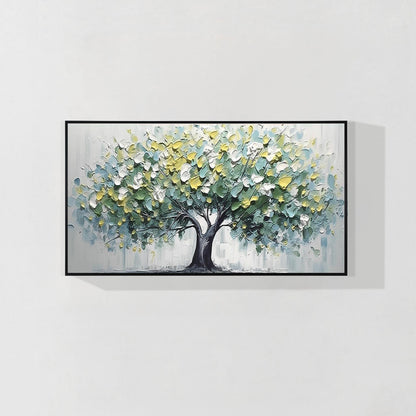 Green Tree Painting Framed