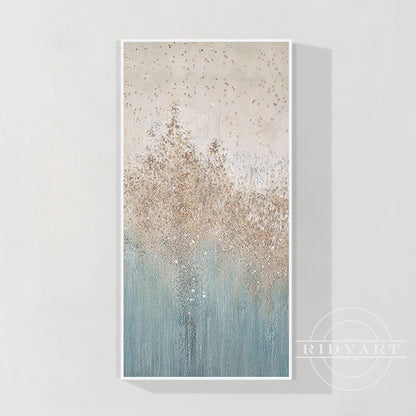 Blue Gold abstract Art