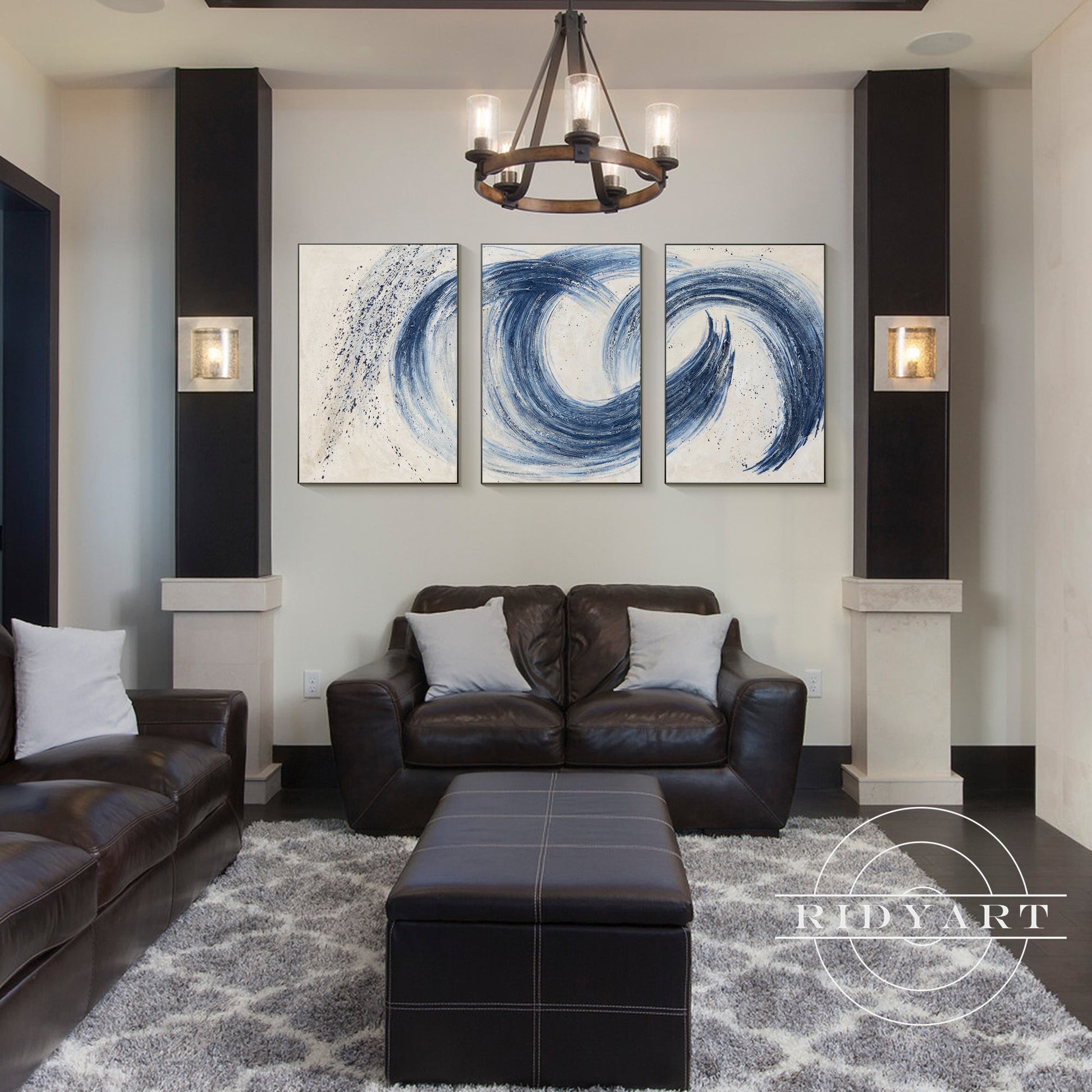 Set of 3 navy Art