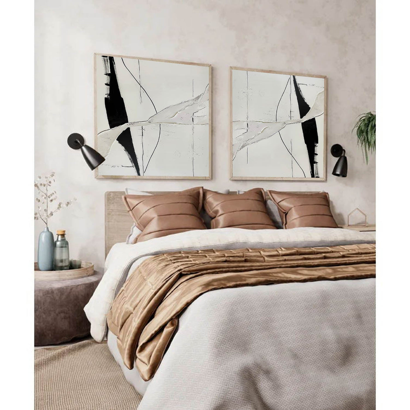 Abstract Painting Set Of 2 #SP163