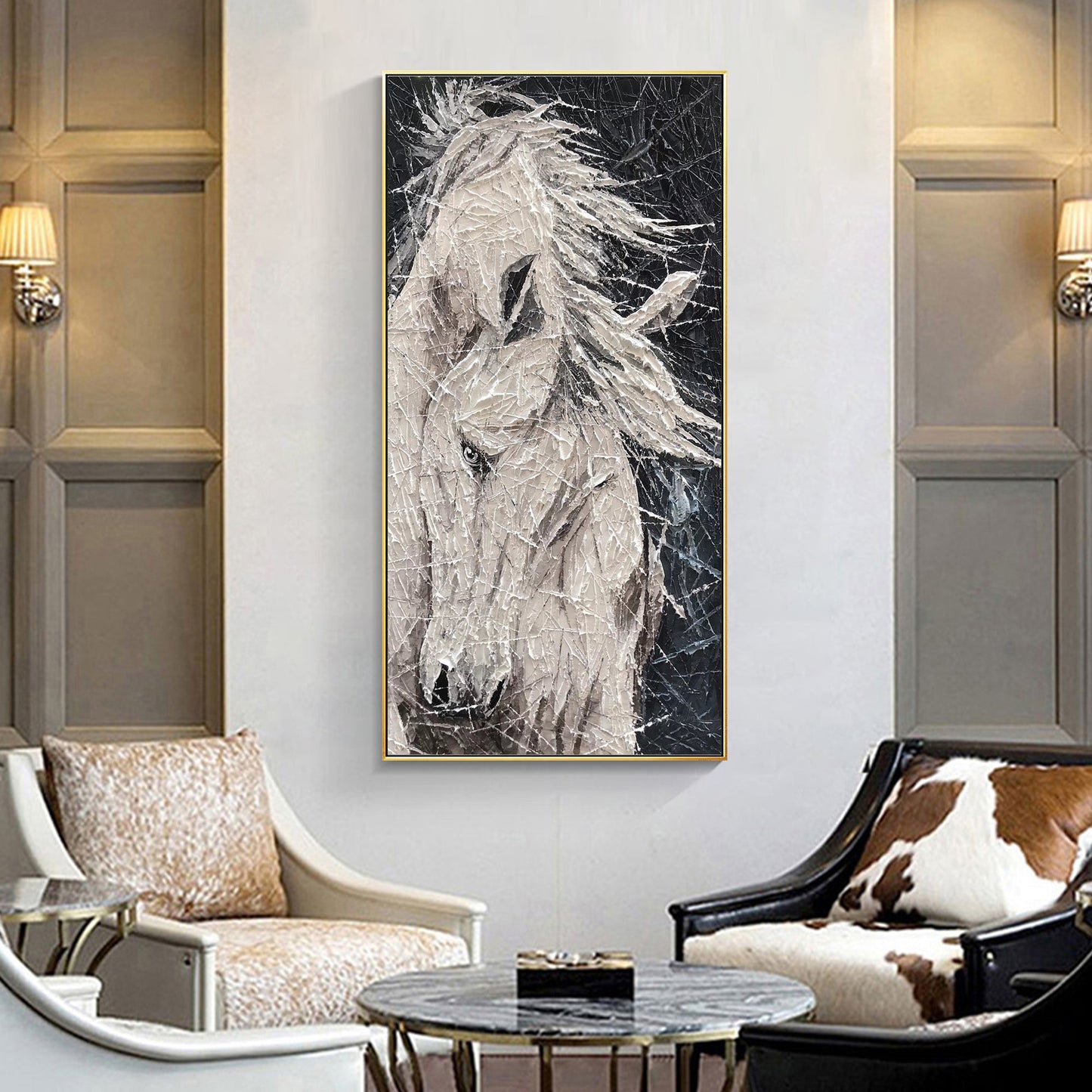 Horse Abstract Animal Painting