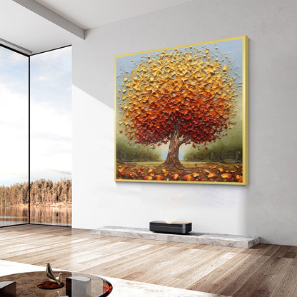Textured Tree Painting