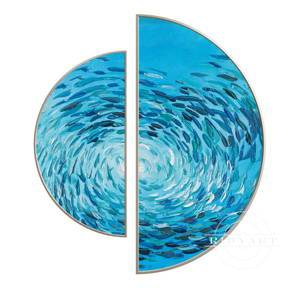 School fish wall art_888