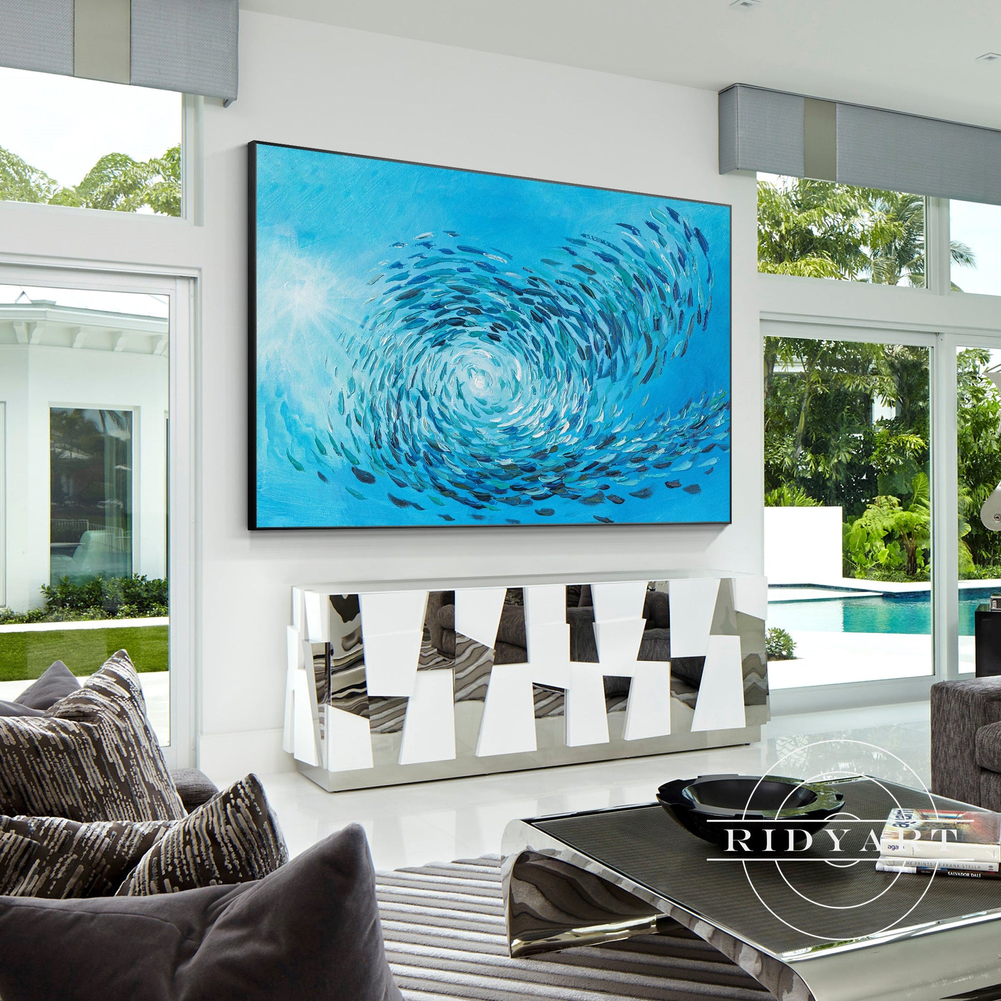 School fish wall art_X03