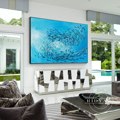 School fish wall art_X03