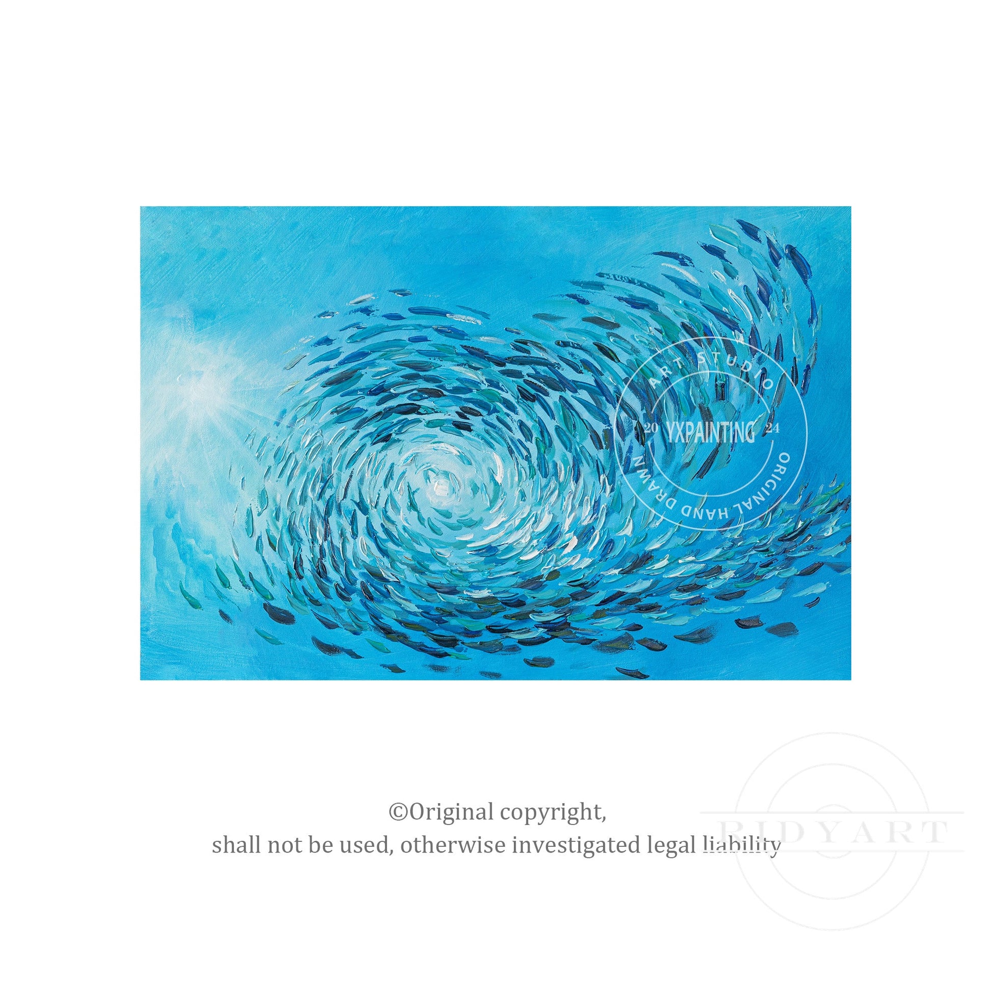 School fish wall art_X03