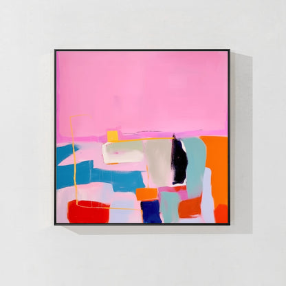 Large Colorful Abstract Painting