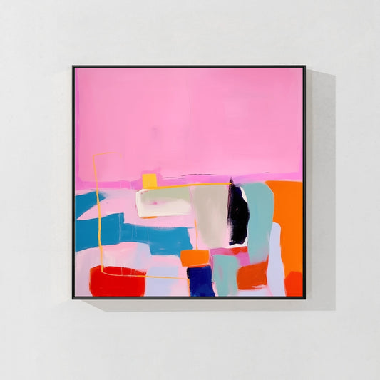 Large Colorful Abstract Painting