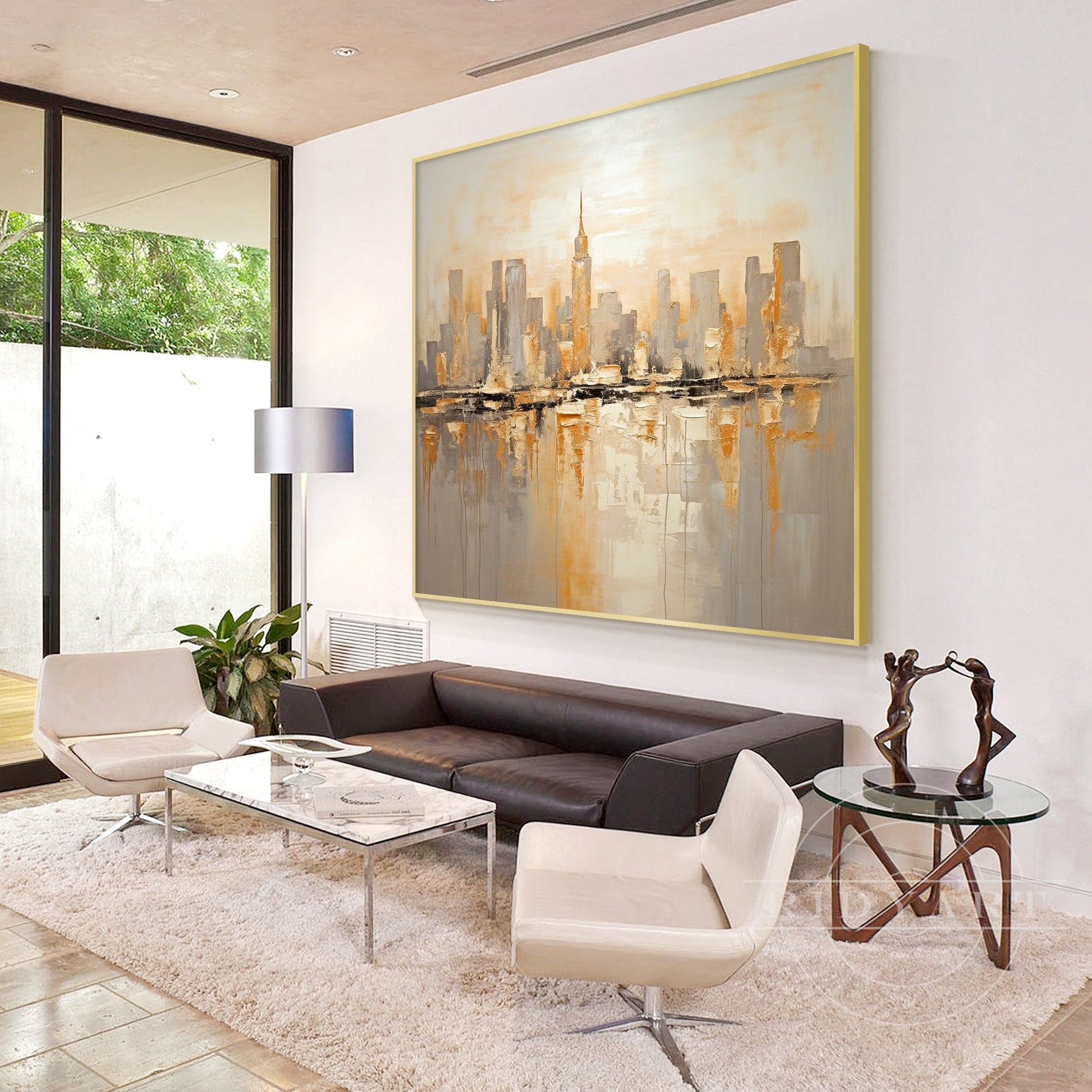 Golden New York skyine_050