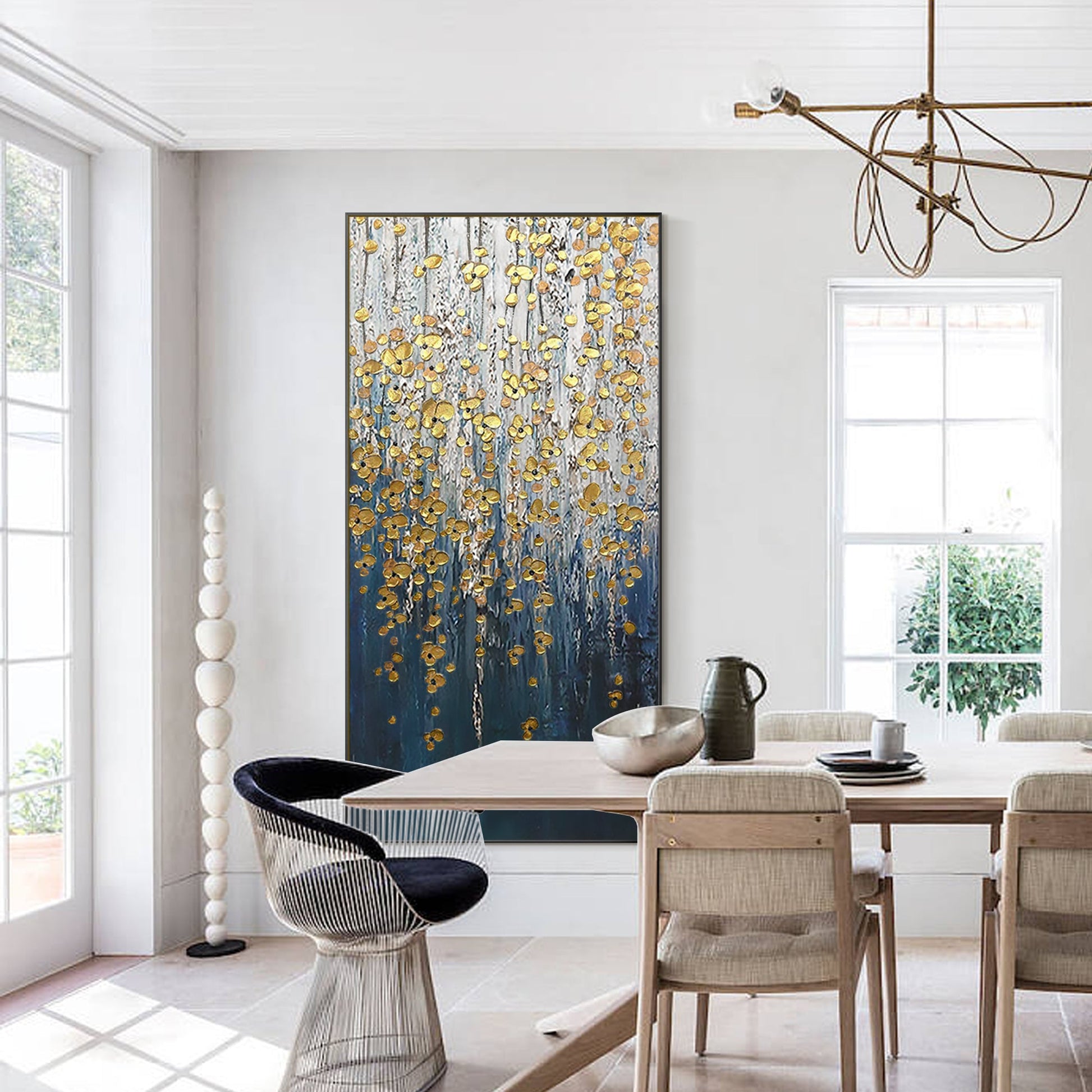 Luxury Glamourous Floral Oil Painting