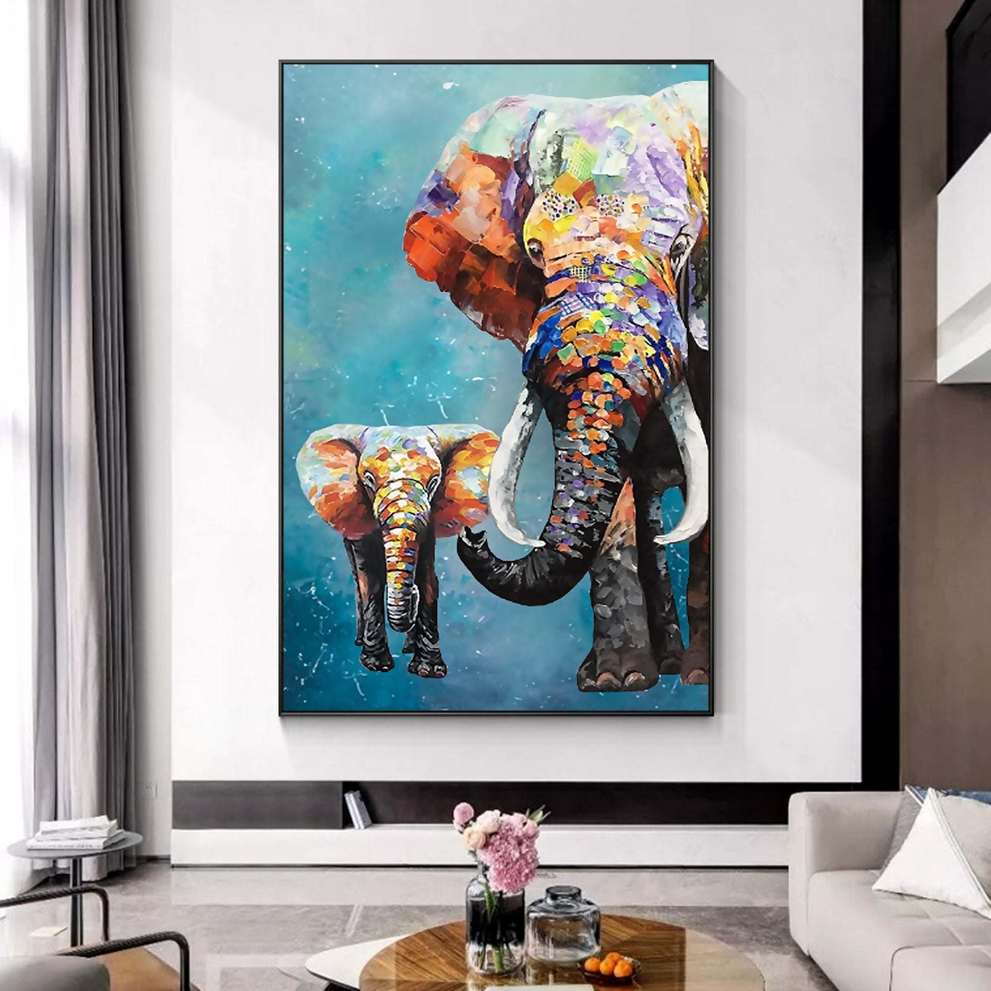 Luxury Glamourous Wildlife Oil Painting