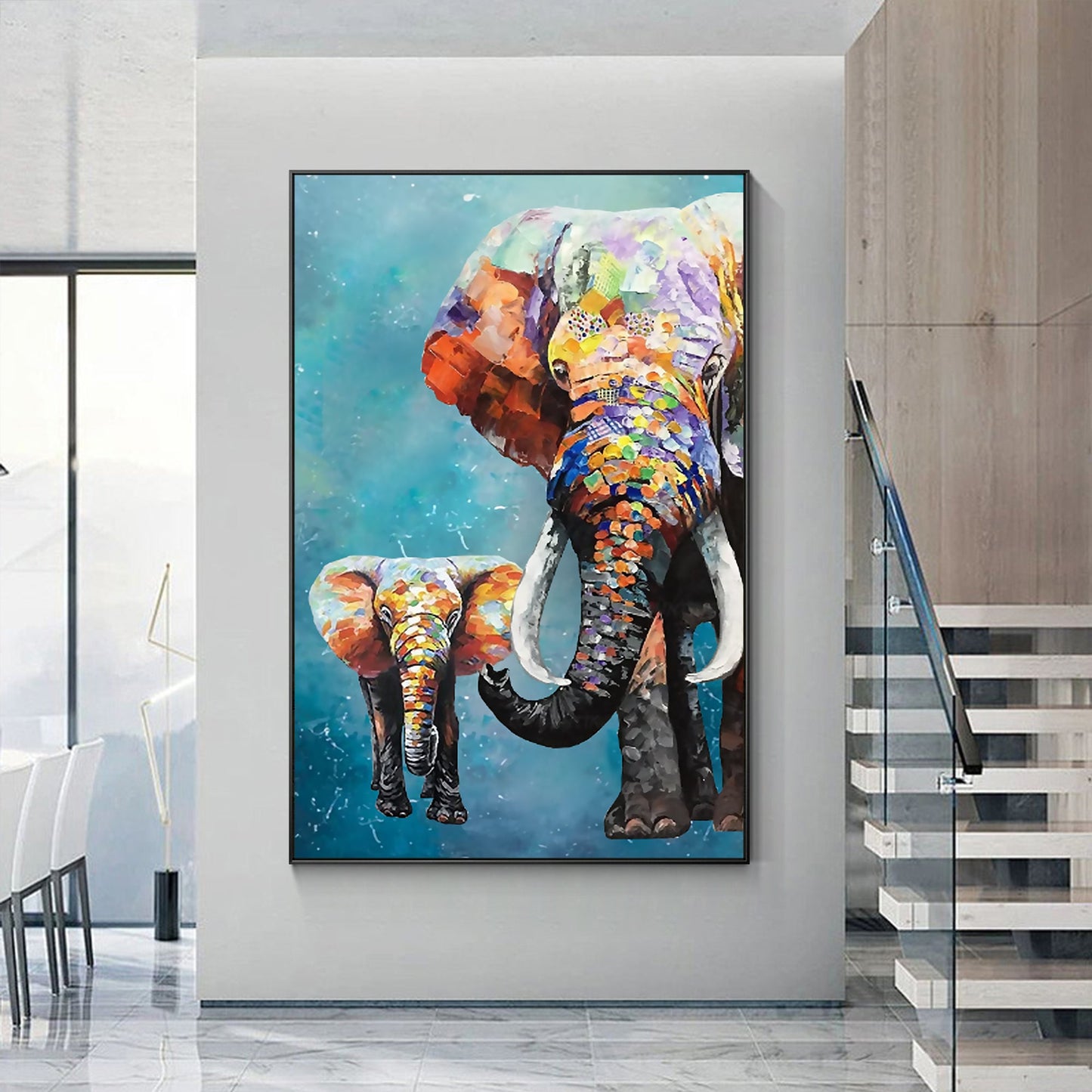 Luxury Glamourous Wildlife Oil Painting