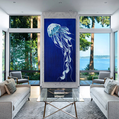 Marine Jellyfish Painting_W011