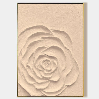 Minimalist Floral Oil Painting Creamy Texture Painting