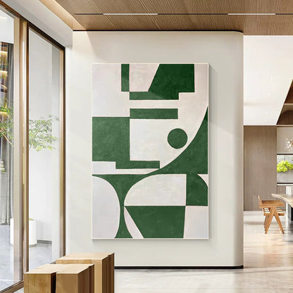 Modern Geometric Oil Painting