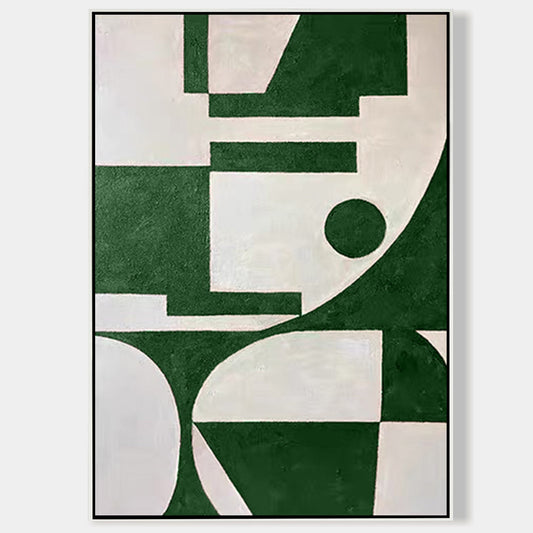 Modern Geometric Oil Painting