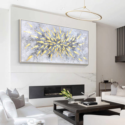 Modern Abstract Oil Painting Long Wall Art