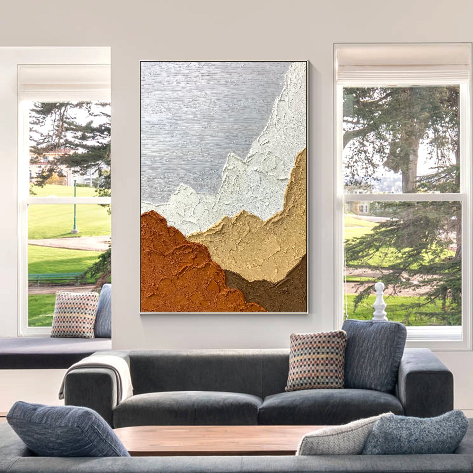Modern Abstract Texture Painting On Canvas