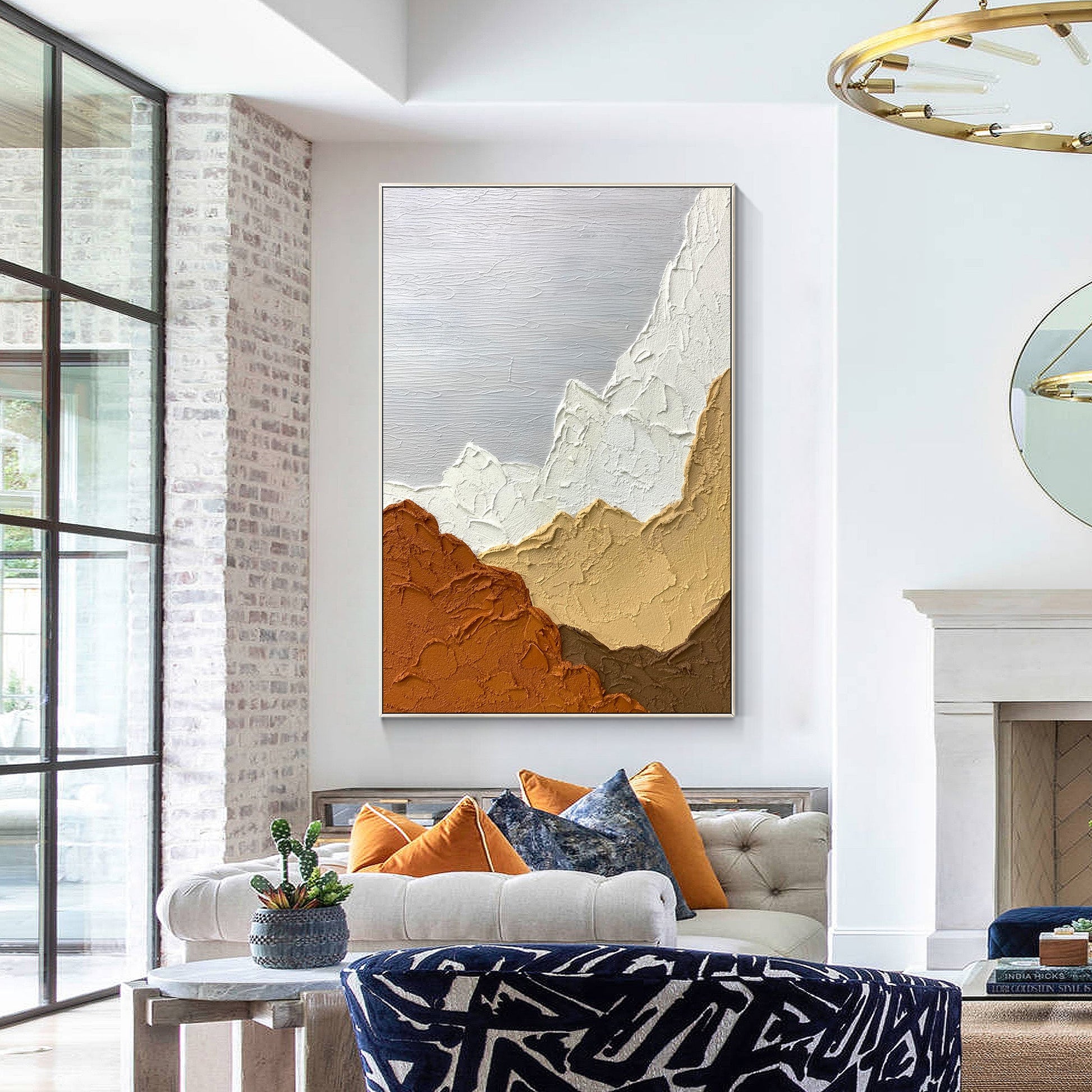 Modern Abstract Texture Painting On Canvas