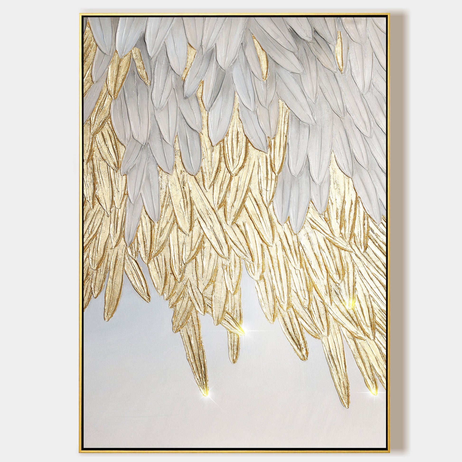 Feather wall art